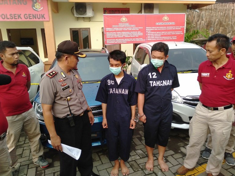 polsek genuk ungkap penipuan mobil