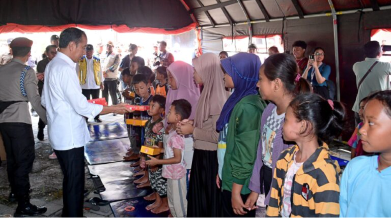 presiden di pengungsian