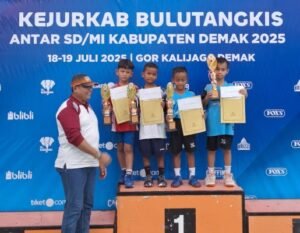juara 2 kejurkab bulutangkis 2025
