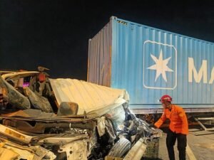 Kecelakaan Karambol di Tol Semarang