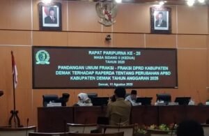 Rapurna Raperda Perubahan APBD Demak 2025