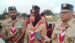 apel besar hari Pramuka Demak